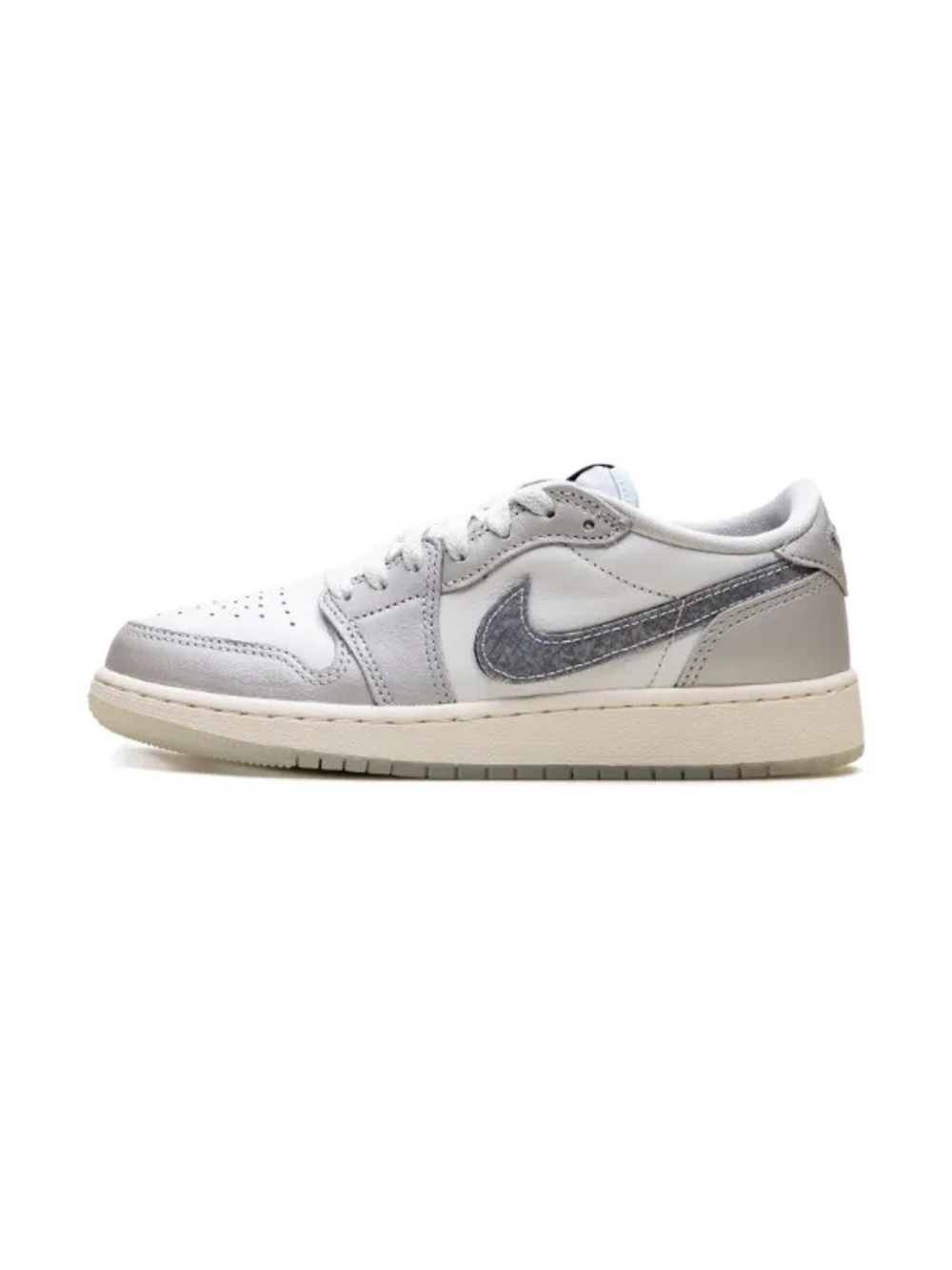 Air Jordan 1 Low OG “Year of the Snake” Kids 3.5Y Grey Mint Sneakers
